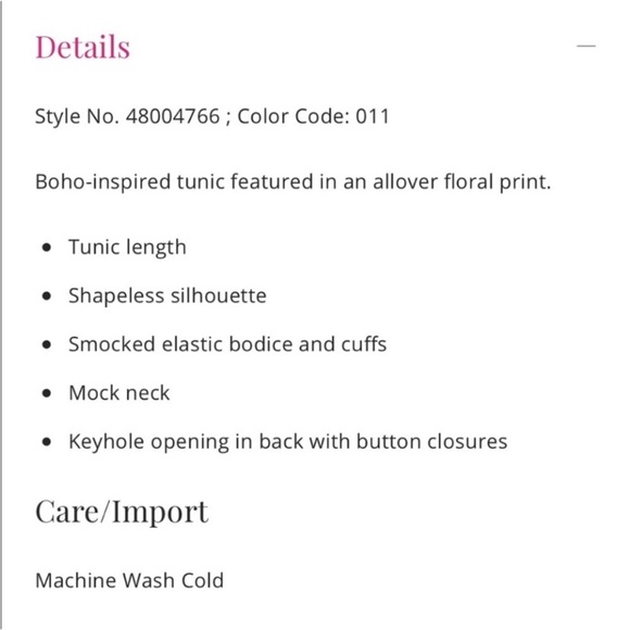 Free people flowers in her hair tunic in ivory combo NWT S - Picture 6 of 7